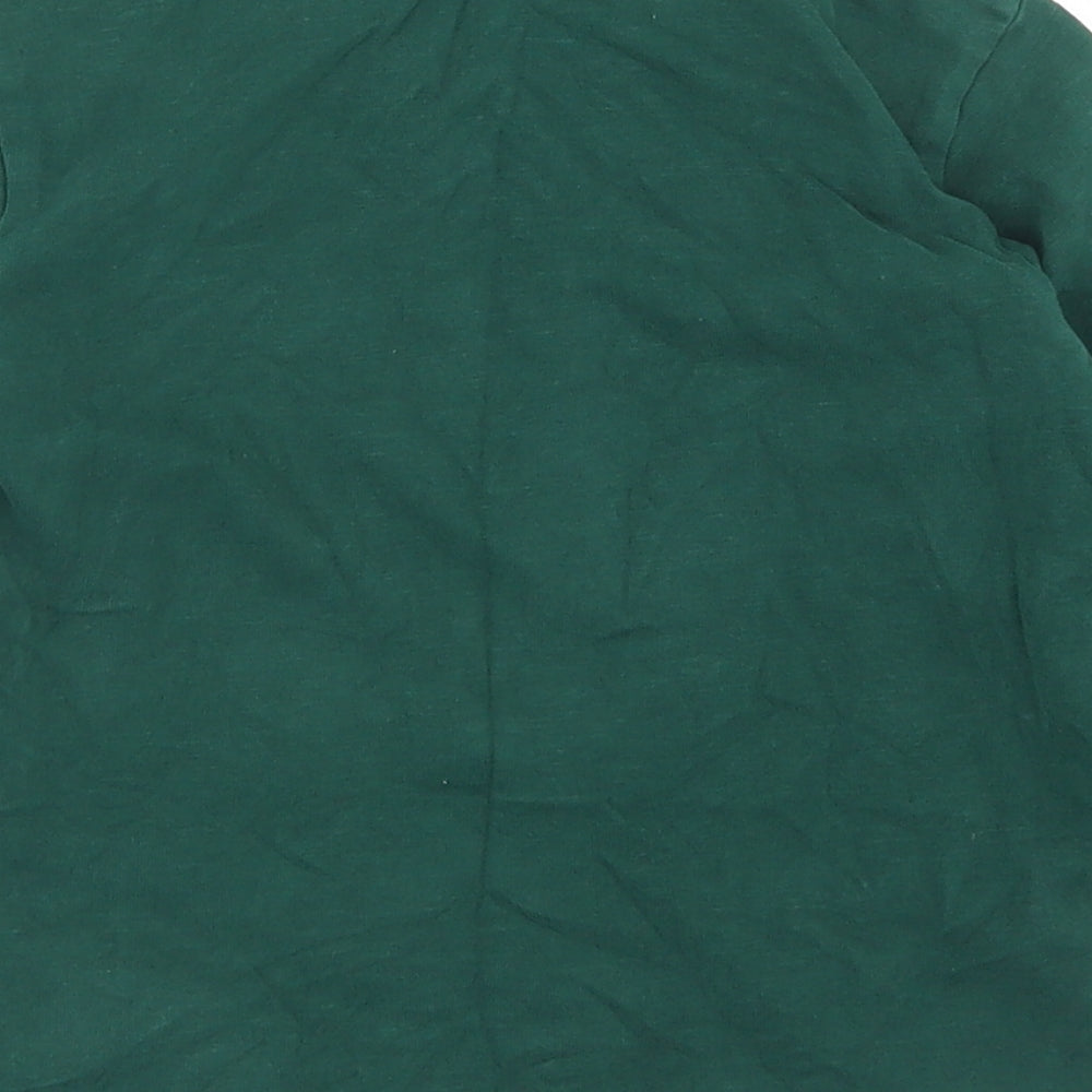 NEXT Boys Green  Cotton Basic T-Shirt Size 5 Years Crew Neck