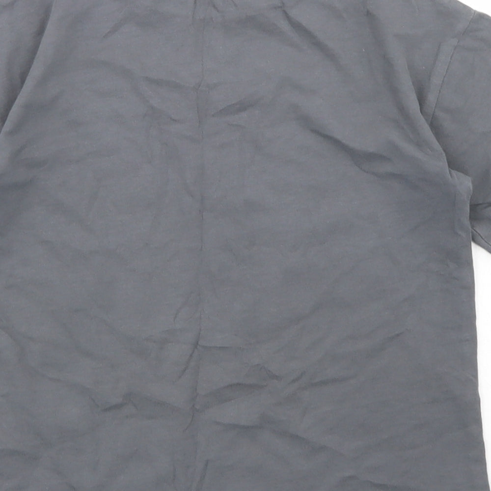 NEXT Boys Grey  Cotton Basic T-Shirt Size 6 Years Crew Neck