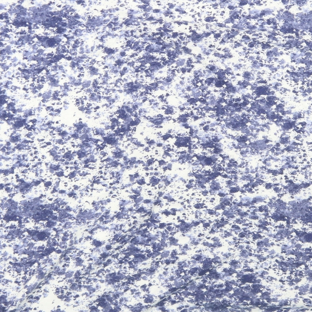 George Womens Blue  Cotton Basic T-Shirt Size 18 Crew Neck - Tie Dye