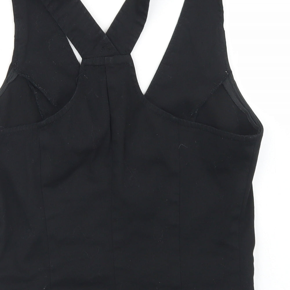 Atmosphere Womens Black  Cotton Jacket Suit Waistcoat Size 10