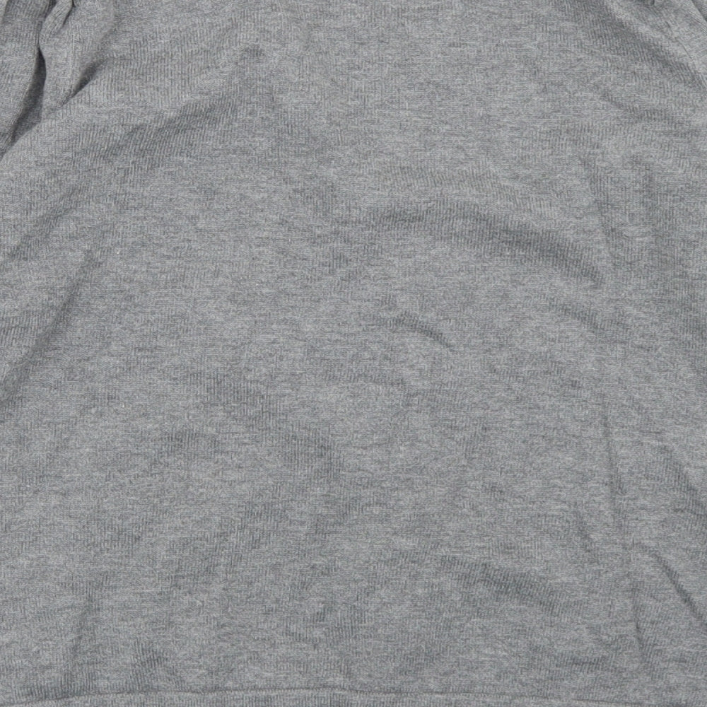 George Girls Grey V-Neck  Cotton Cardigan Jumper Size 10-11 Years  Button - School Wear