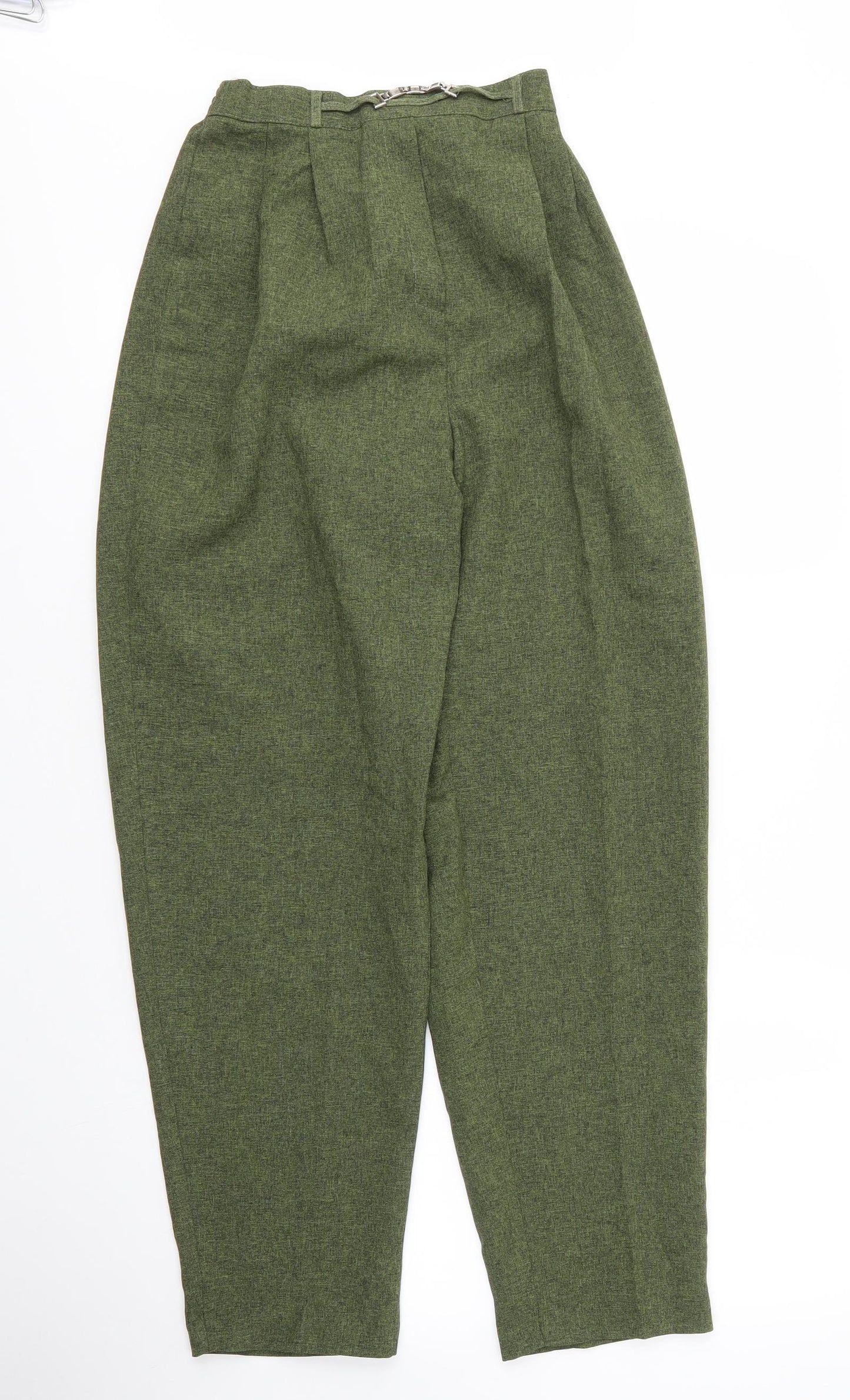 Classics Womens Green  Polyester Capri Trousers Size 12 L27 in Regular