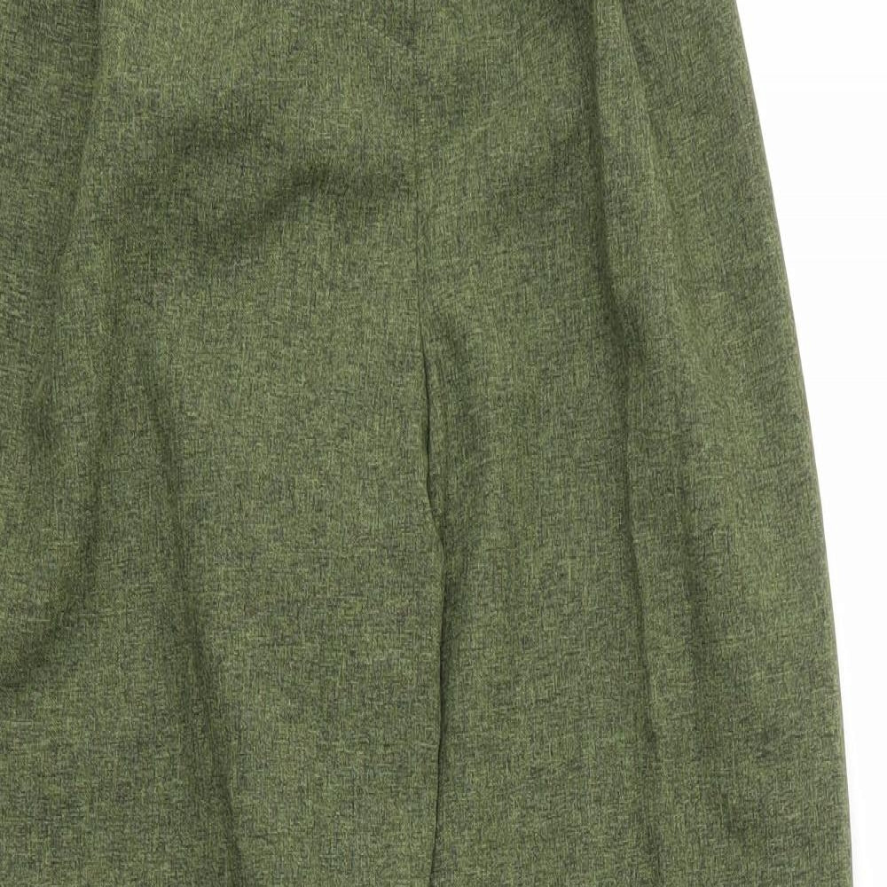 Classics Womens Green  Polyester Capri Trousers Size 12 L27 in Regular