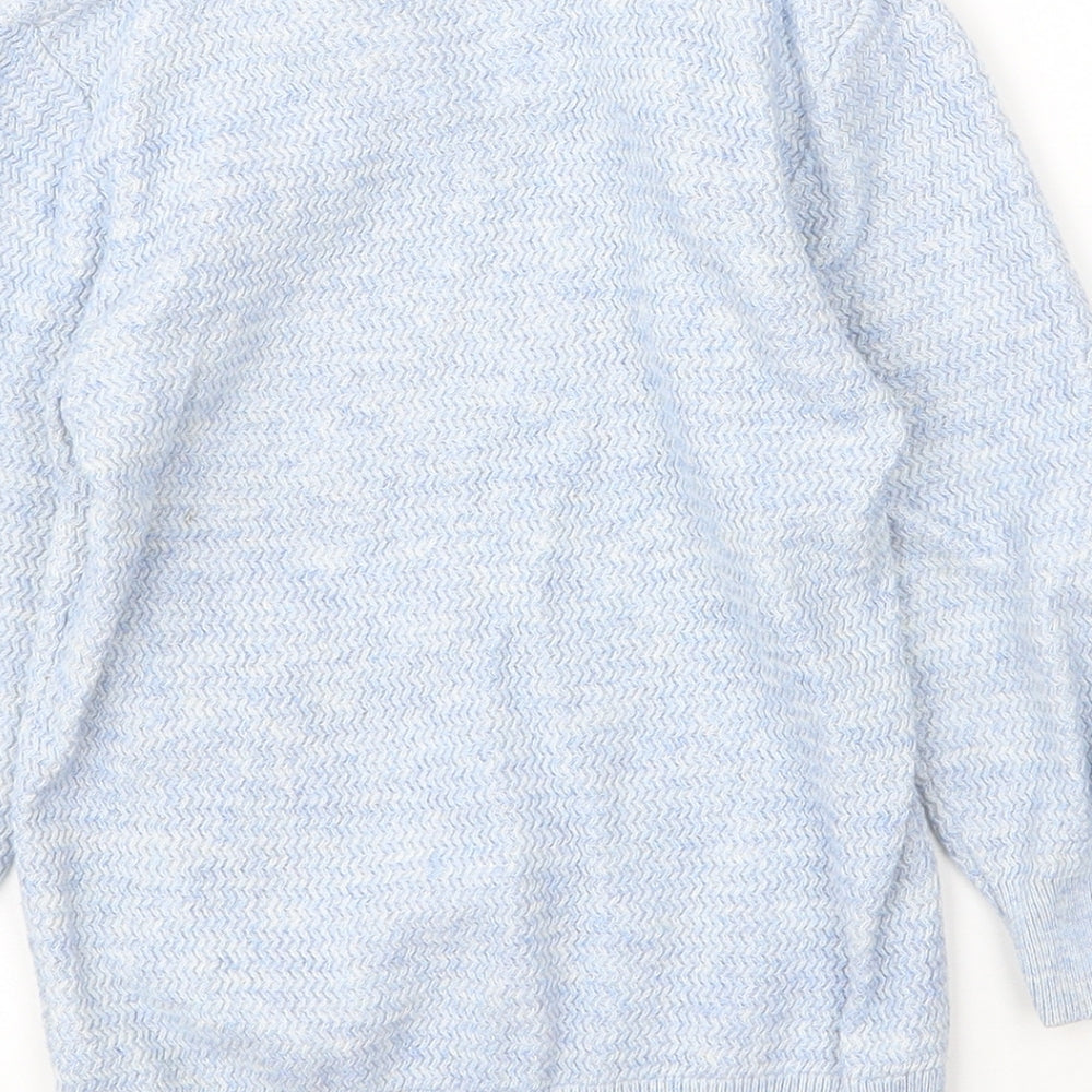 NEXT Boys Blue Collared  Cotton Pullover Jumper Size 4 Years