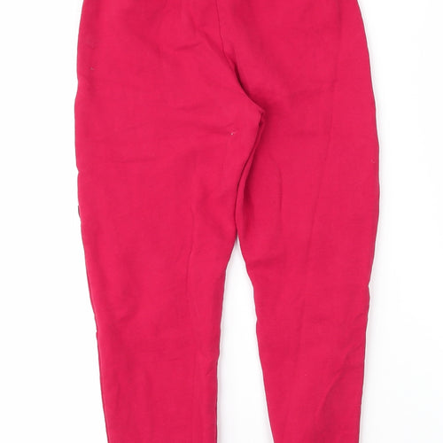 River Island Girls Red  Cotton Sweatpants Trousers Size 9 Months  Regular