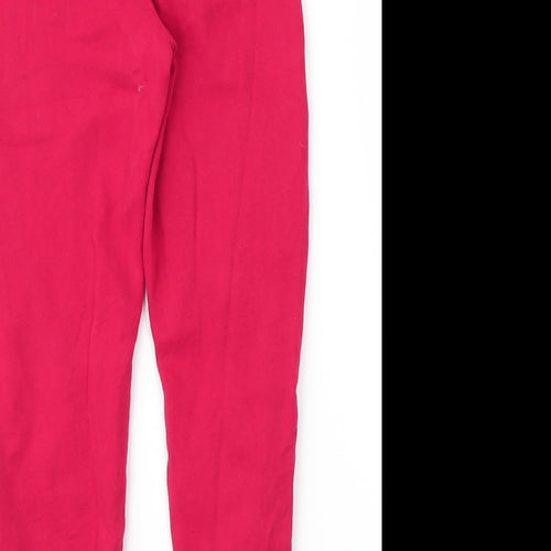River Island Girls Red  Cotton Sweatpants Trousers Size 9 Months  Regular