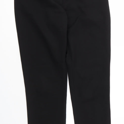 New Look Womens Black  Polyester Carrot Trousers Size 10 L25 in Regular Zip