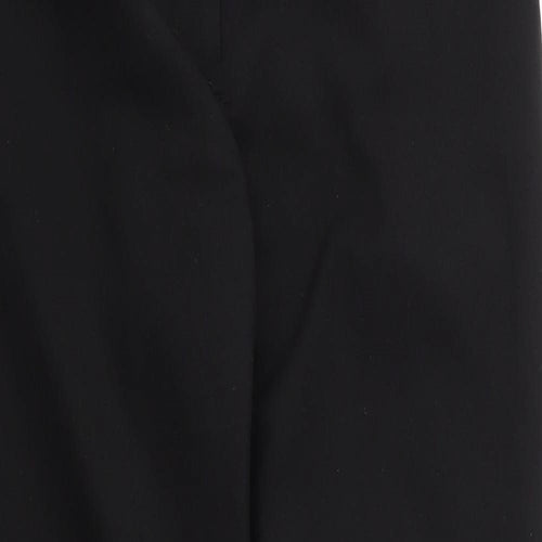 New Look Womens Black  Polyester Carrot Trousers Size 10 L25 in Regular Zip
