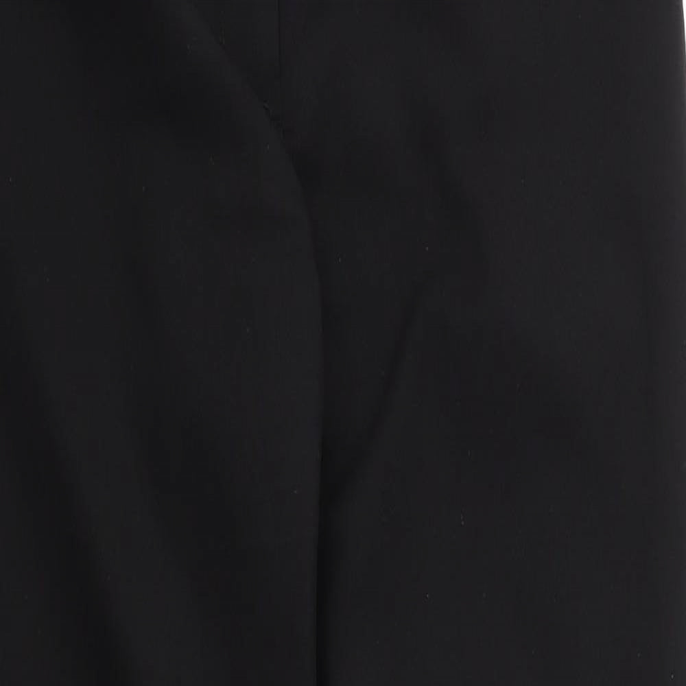 New Look Womens Black  Polyester Carrot Trousers Size 10 L25 in Regular Zip