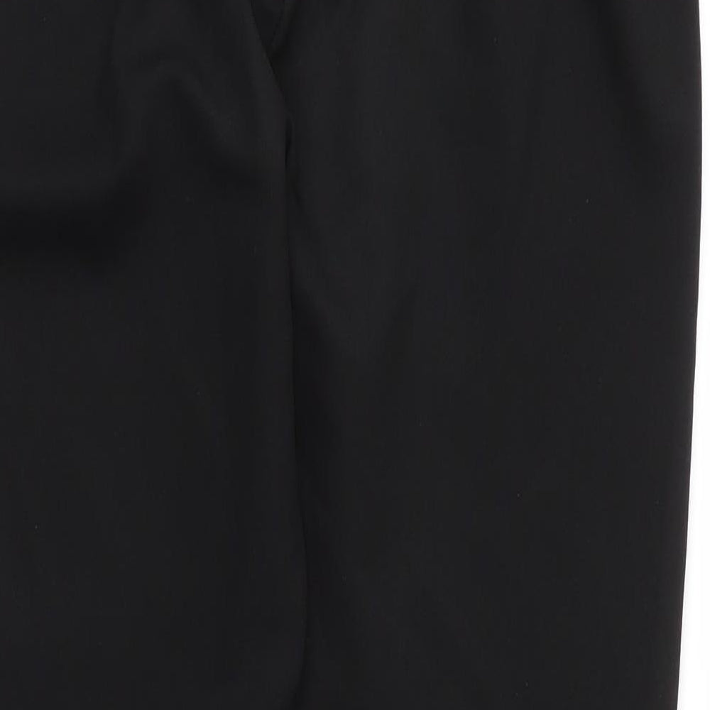 New Look Womens Black  Polyester Carrot Trousers Size 10 L25 in Regular Zip