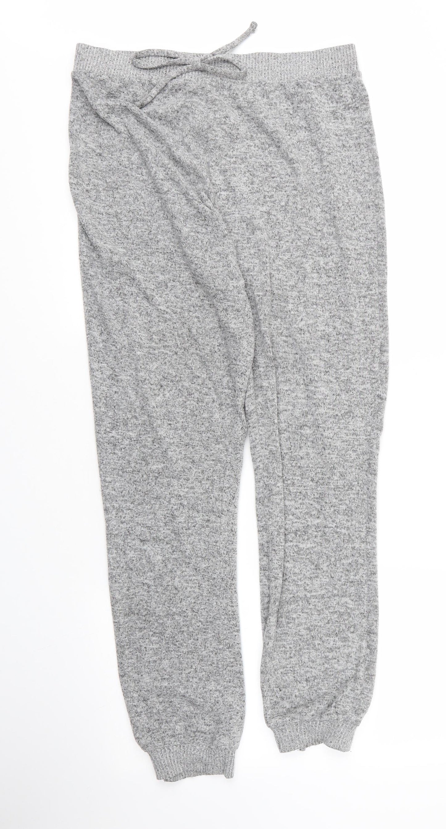 Primark Womens Grey  Viscose Sweatpants Trousers Size 10 L28 in Regular Drawstring