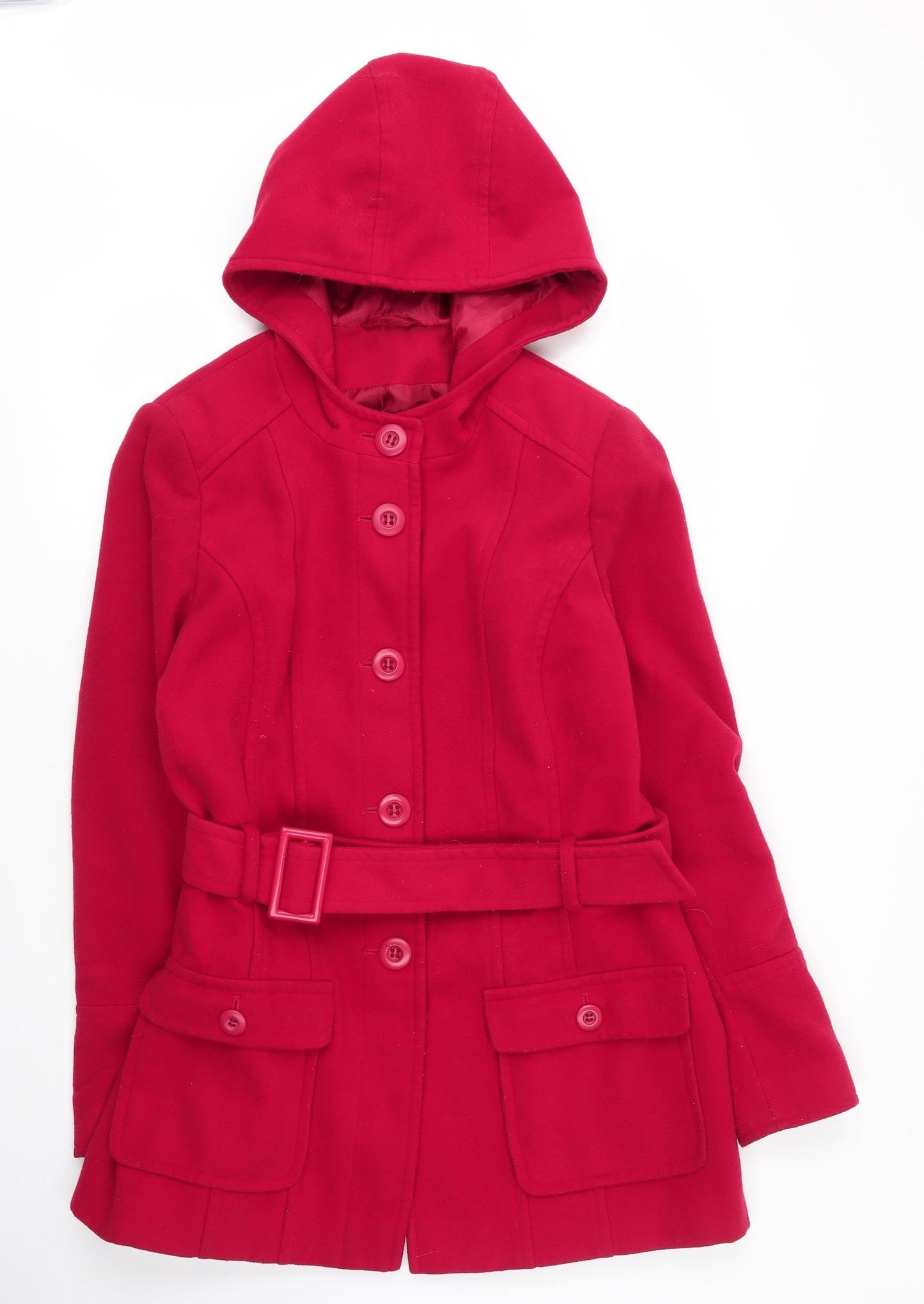 F&F Womens Red   Pea Coat Coat Size 18  Button