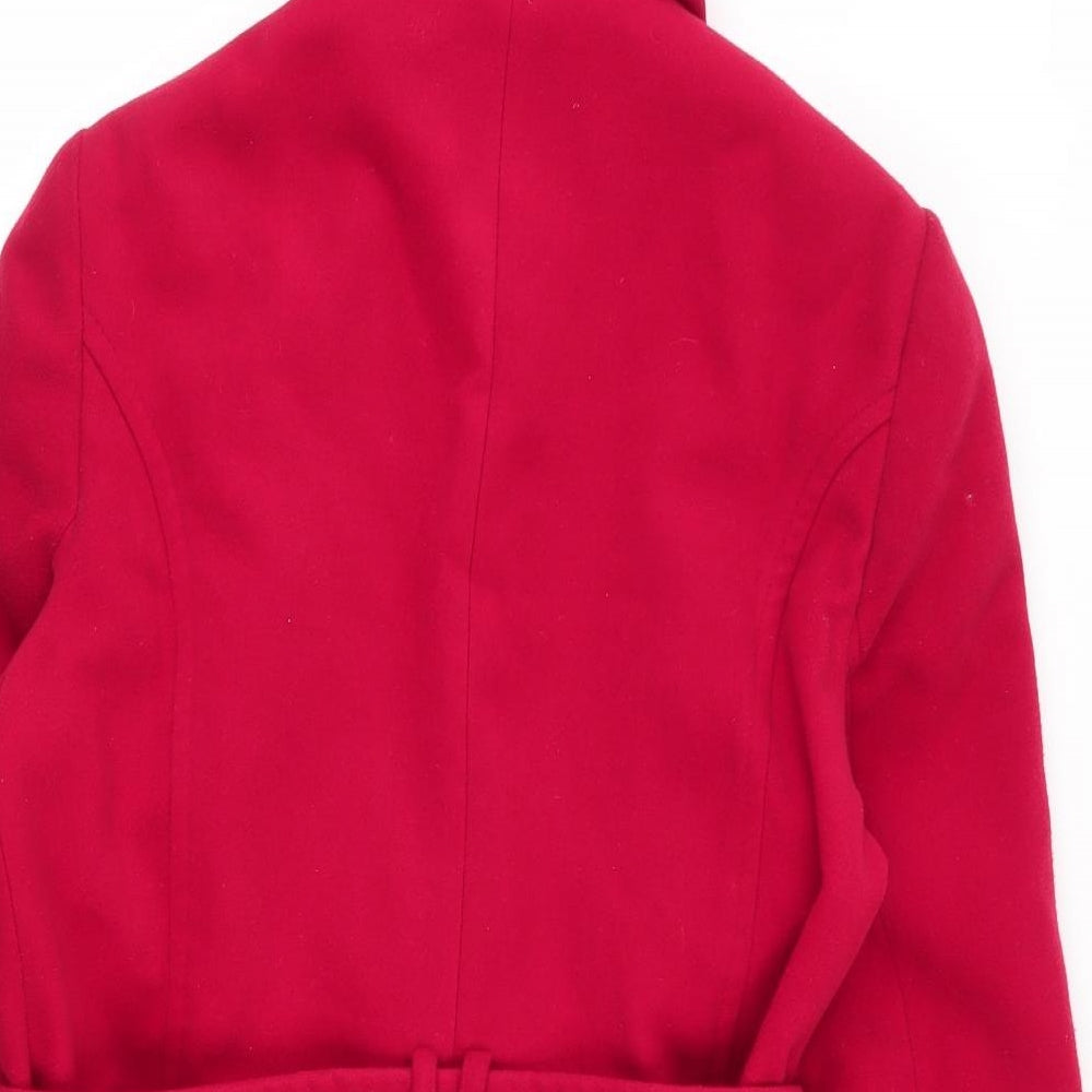 F&F Womens Red   Pea Coat Coat Size 18  Button