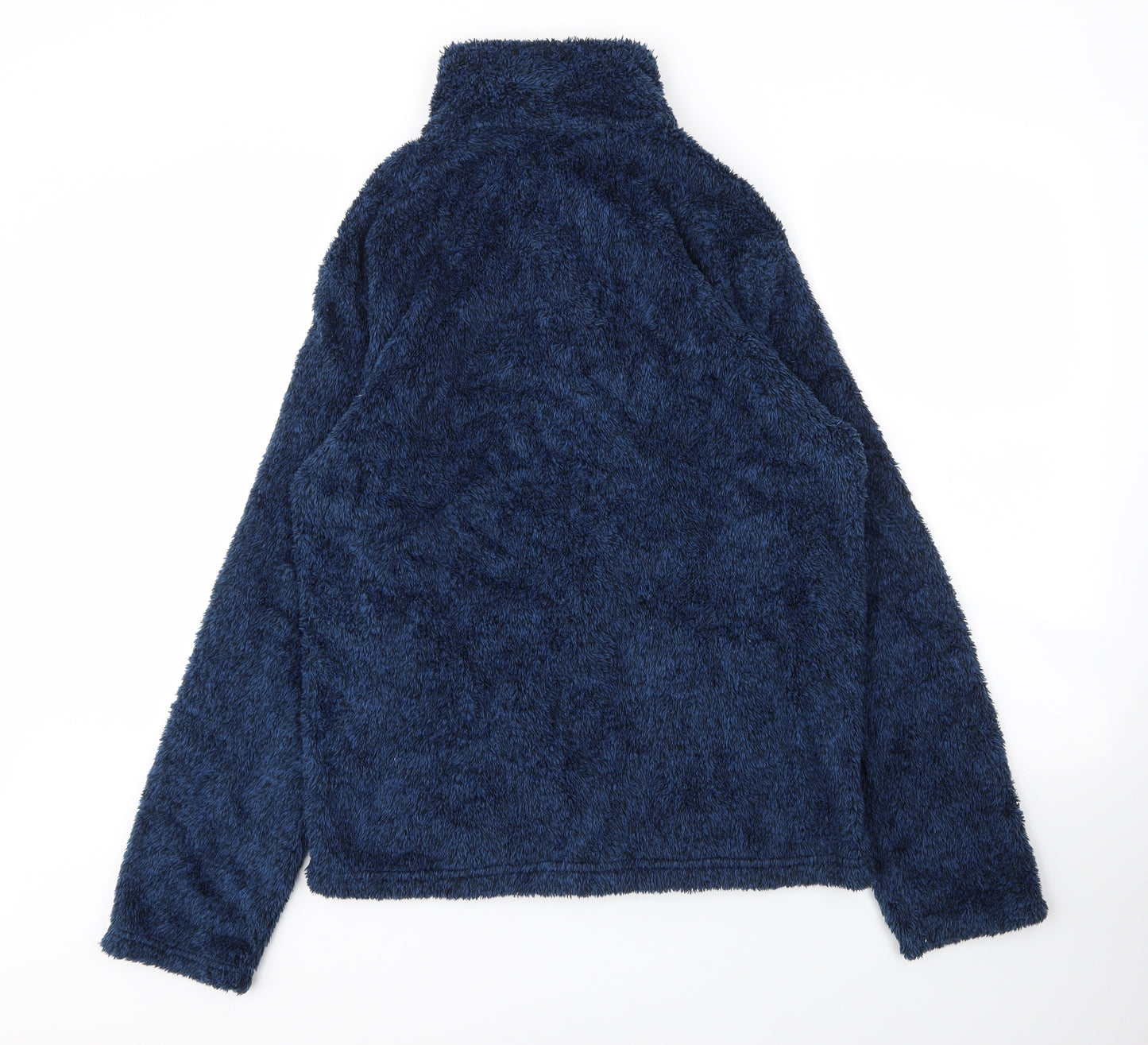 Matalan Womens Blue High Neck  Polyester Full Zip Jumper Size M