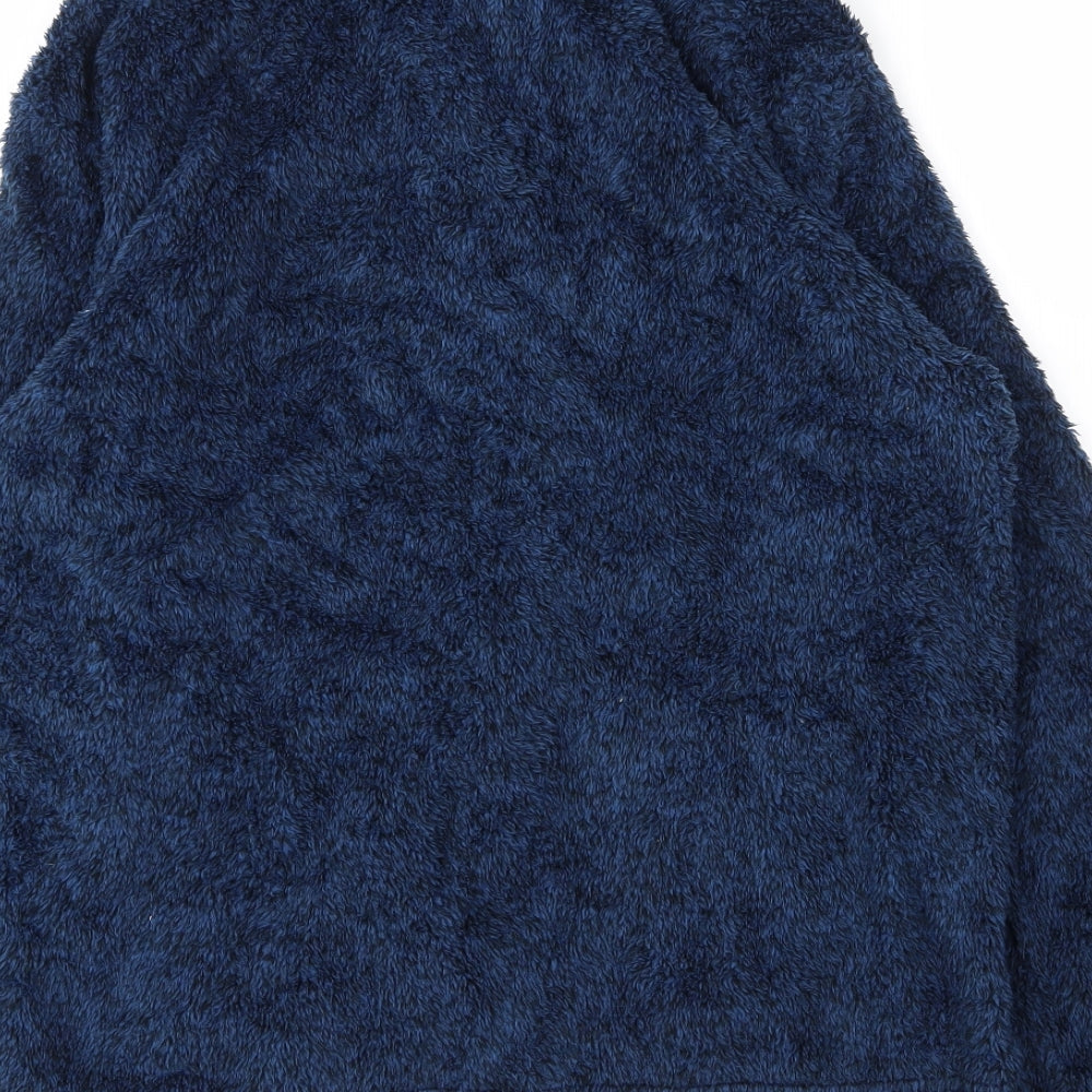 Matalan Womens Blue High Neck  Polyester Full Zip Jumper Size M