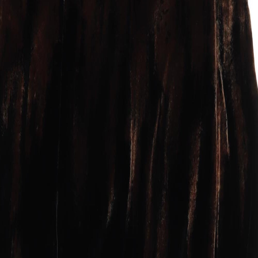 Alexon Womens Black Paisley Viscose Shift  Size 14  Round Neck Zip