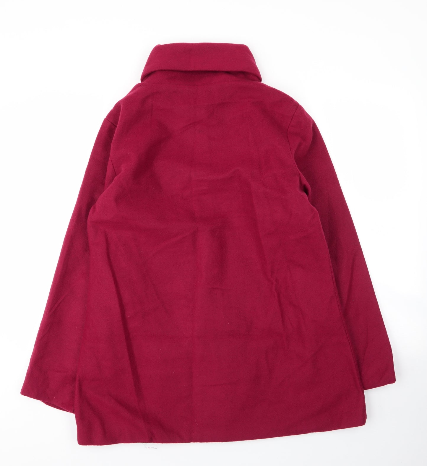 Gabrielle Vicenza Womens Red   Overcoat Coat Size 10  Button
