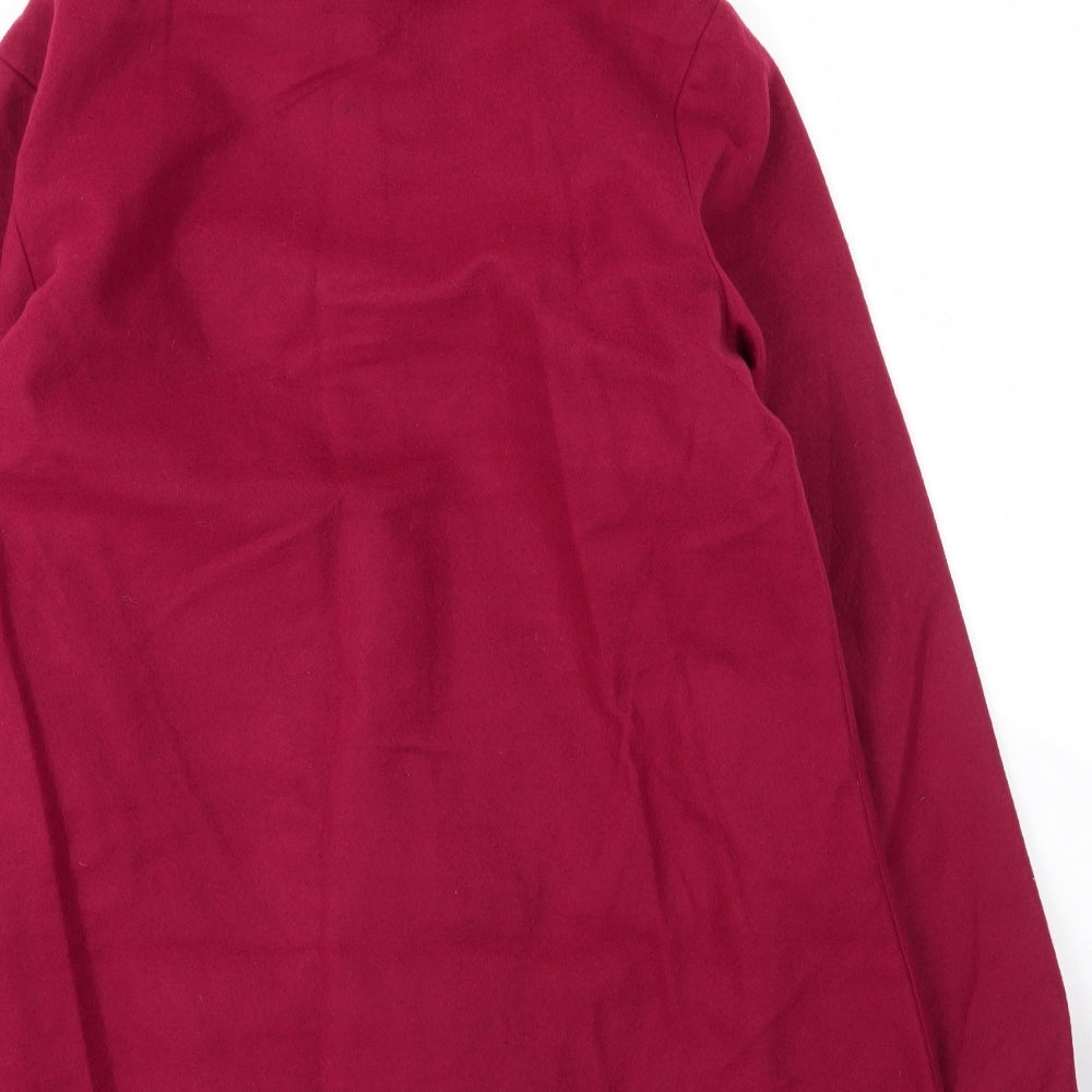 Gabrielle Vicenza Womens Red   Overcoat Coat Size 10  Button