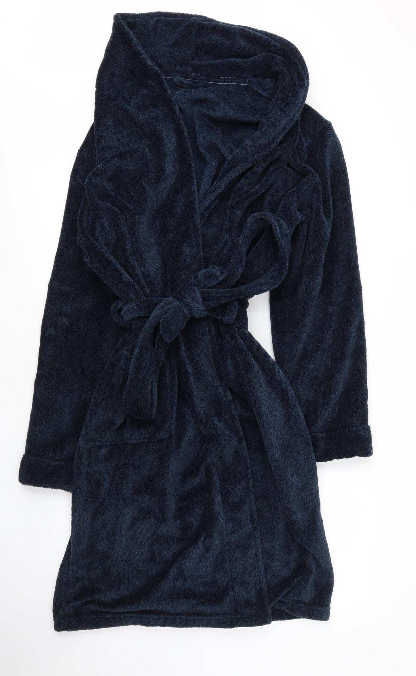 TU Mens Blue  Polyester  Robe Size M  Tie