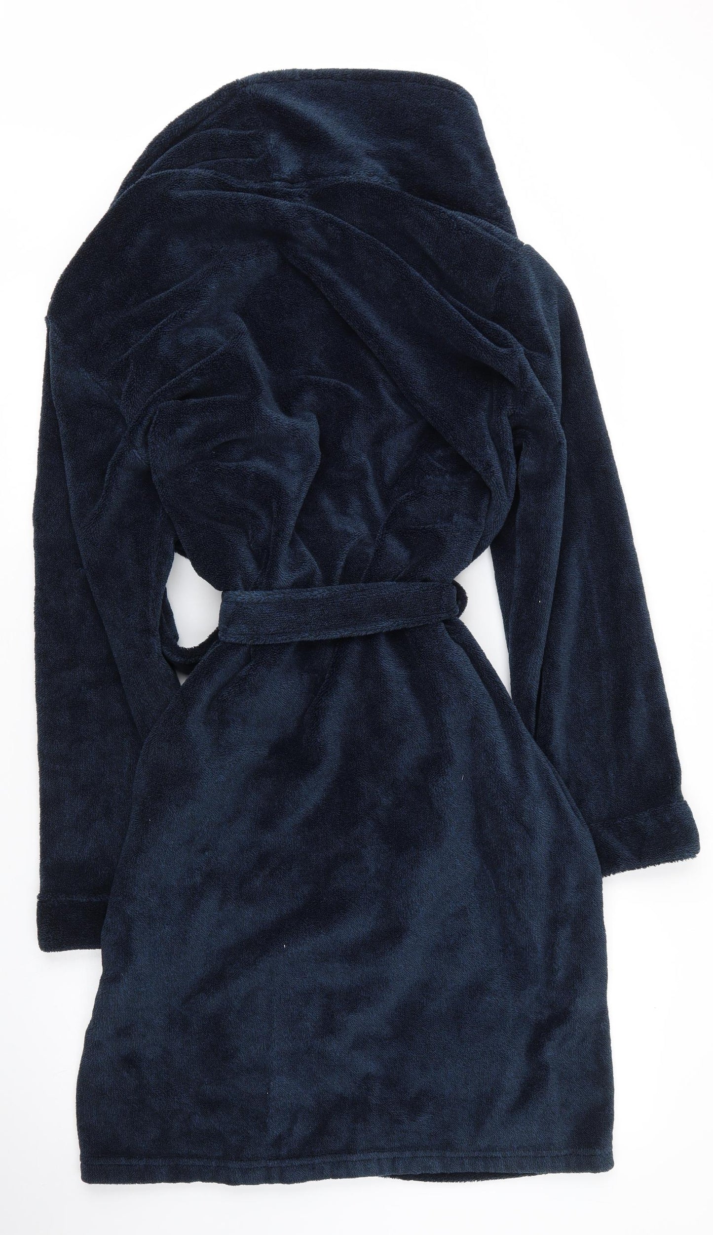 TU Mens Blue  Polyester  Robe Size M  Tie