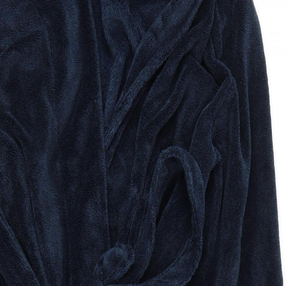 TU Mens Blue  Polyester  Robe Size M  Tie