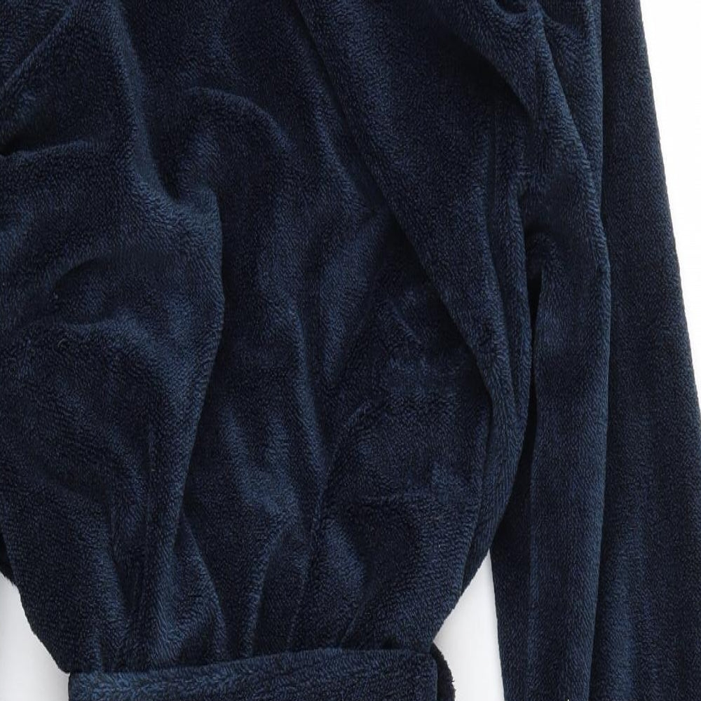 TU Mens Blue  Polyester  Robe Size M  Tie