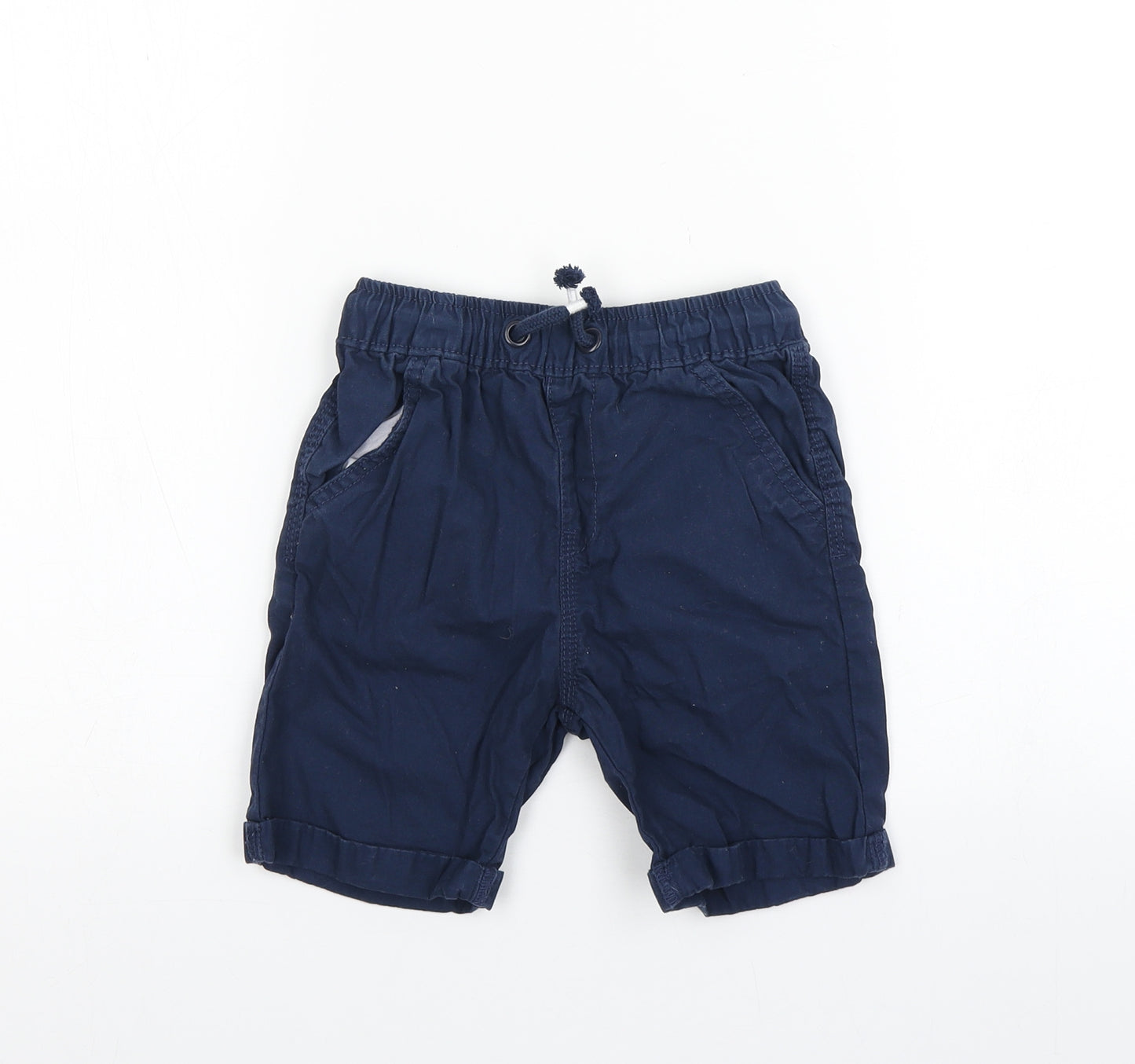 George Boys Blue  Cotton Chino Shorts Size 4-5 Years  Regular