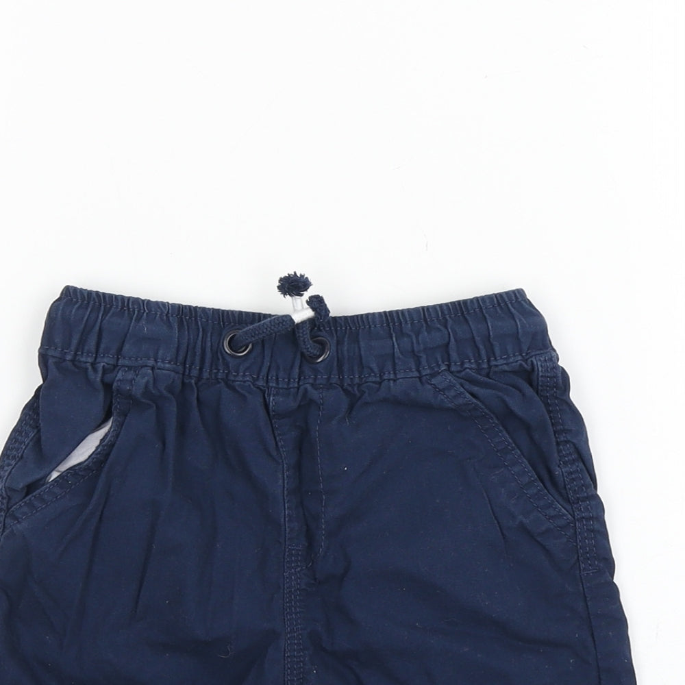 George Boys Blue  Cotton Chino Shorts Size 4-5 Years  Regular