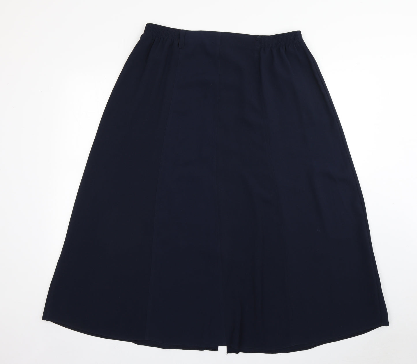 Sara Neal Womens Blue  Polyester A-Line Skirt Size 18