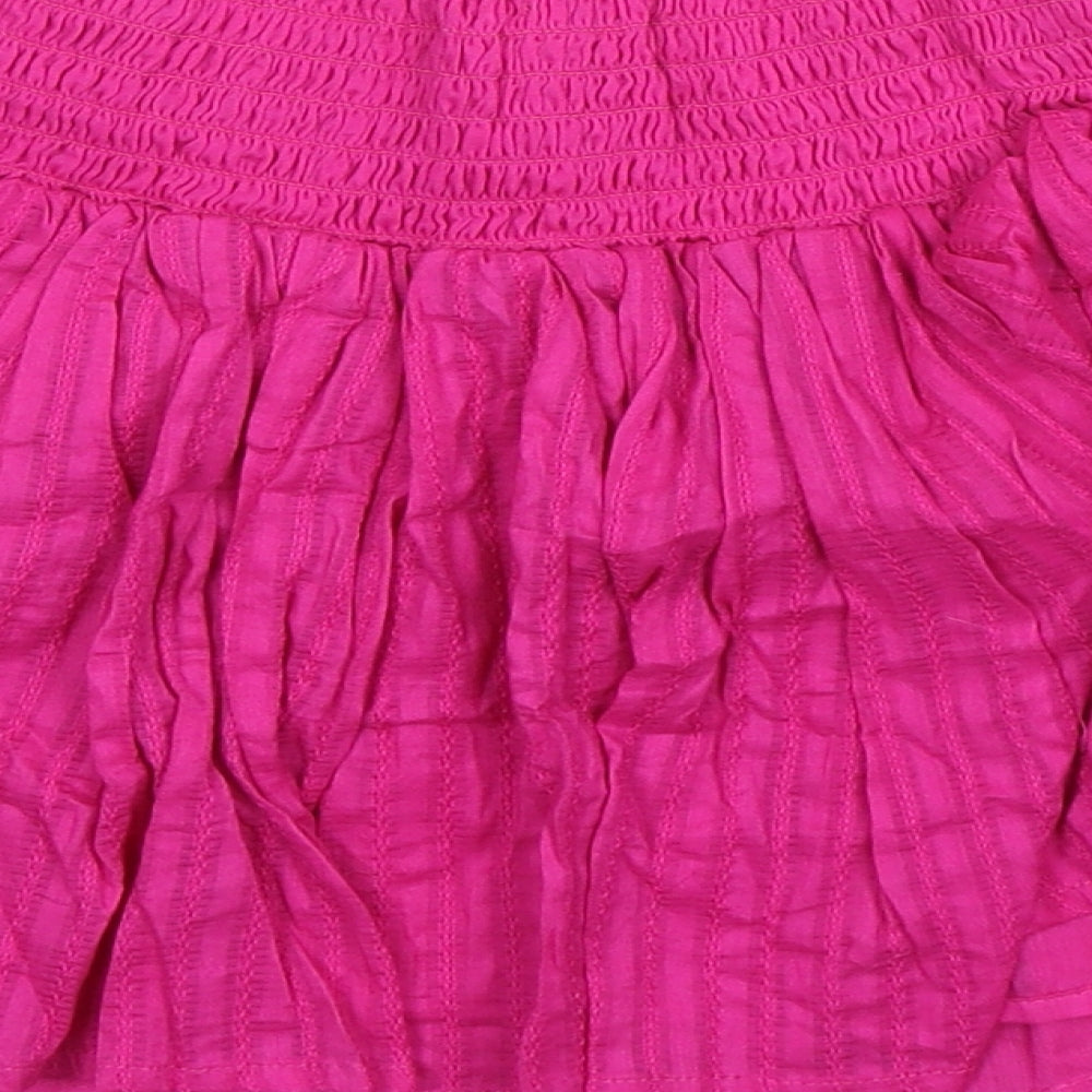 George Womens Pink  Cotton Mini Skirt Size XS