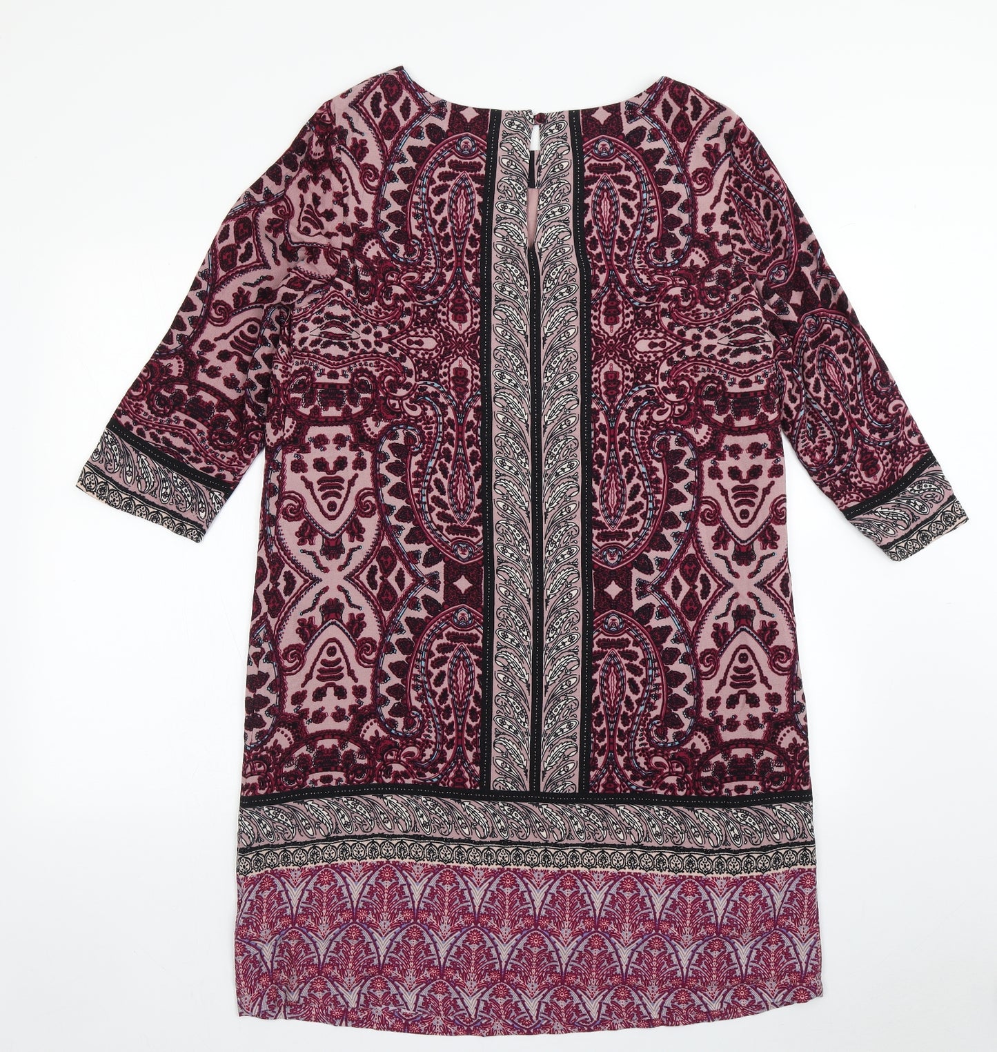 White Stuff Womens Multicoloured Paisley Viscose A-Line  Size 14  Round Neck