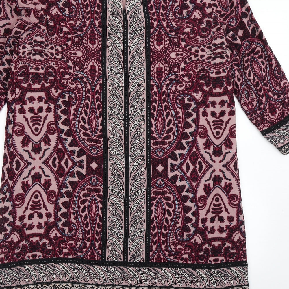 White Stuff Womens Multicoloured Paisley Viscose A-Line  Size 14  Round Neck