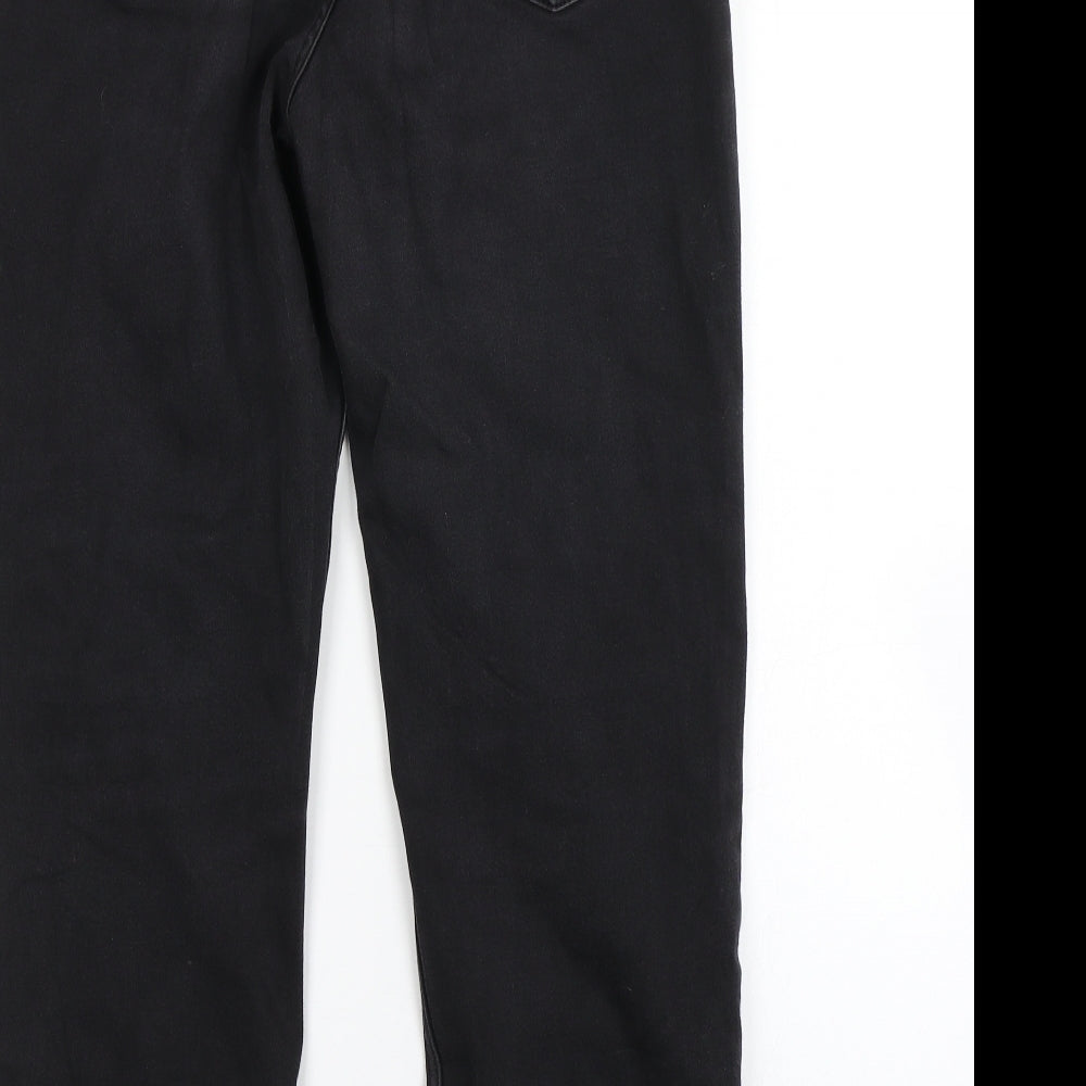 Per Una Womens Black  Cotton Skinny Jeans Size 14 L28 in Regular