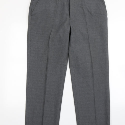 Burton  Womens Grey Striped Polyester Trousers  Size 36 L30 in Regular