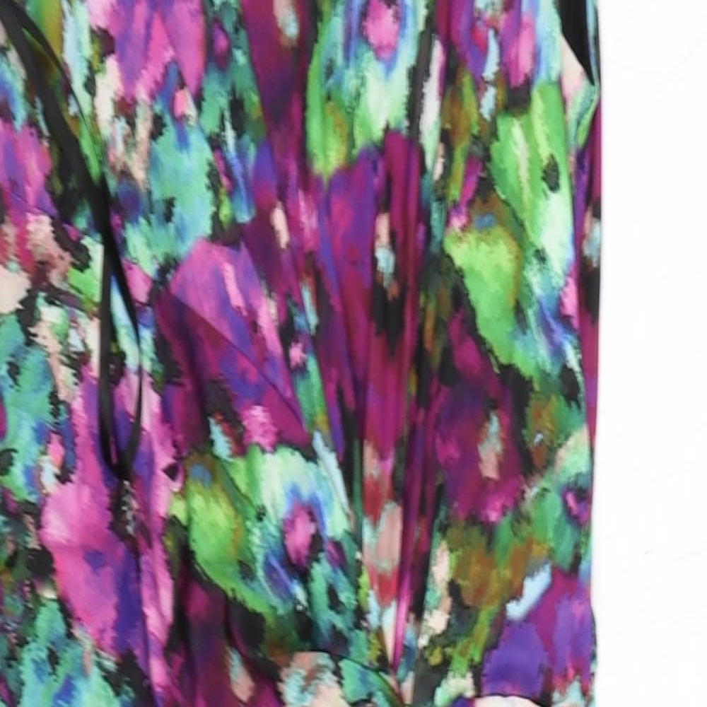 Phase Eight Womens Multicoloured Floral Polyester Pencil Dress  Size 14  Roll Neck