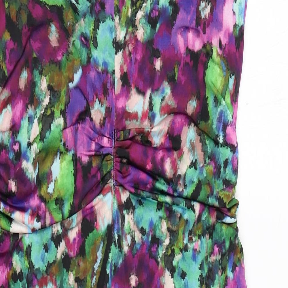 Phase Eight Womens Multicoloured Floral Polyester Pencil Dress  Size 14  Roll Neck