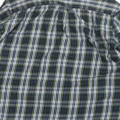 Maine  Mens Multicoloured Plaid Cotton  Button-Up Size L Collared