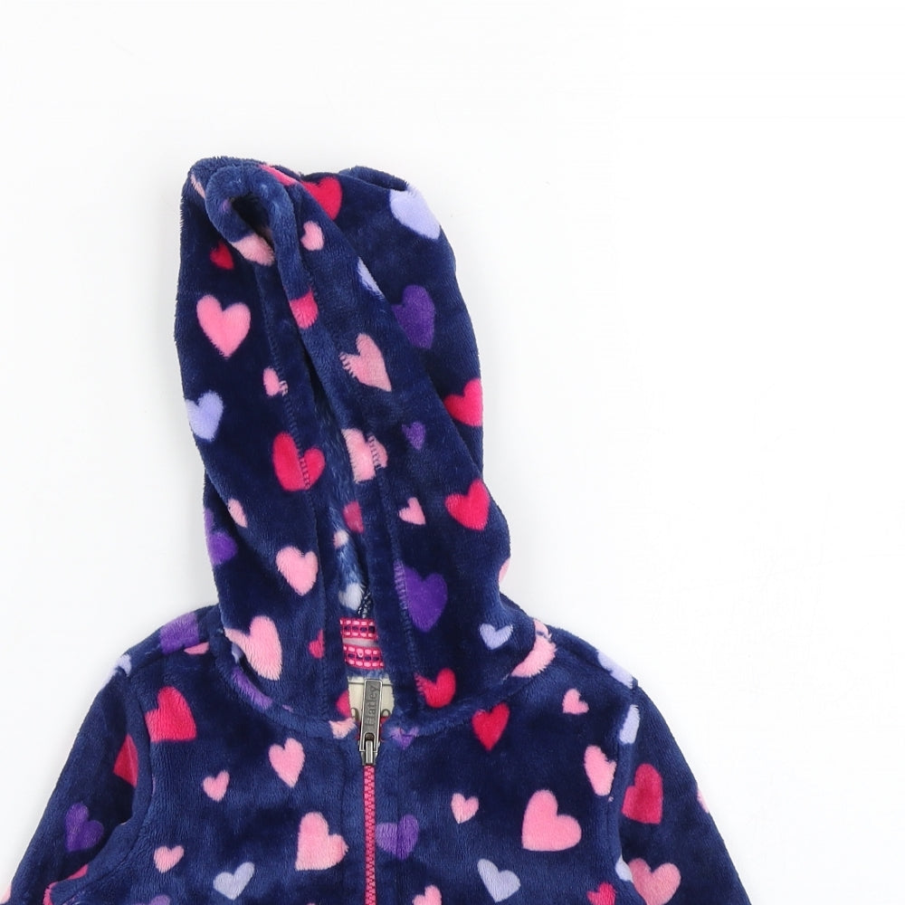 Hatley Girls Multicoloured Spotted Polyester Full Zip Hoodie Size 2 Years