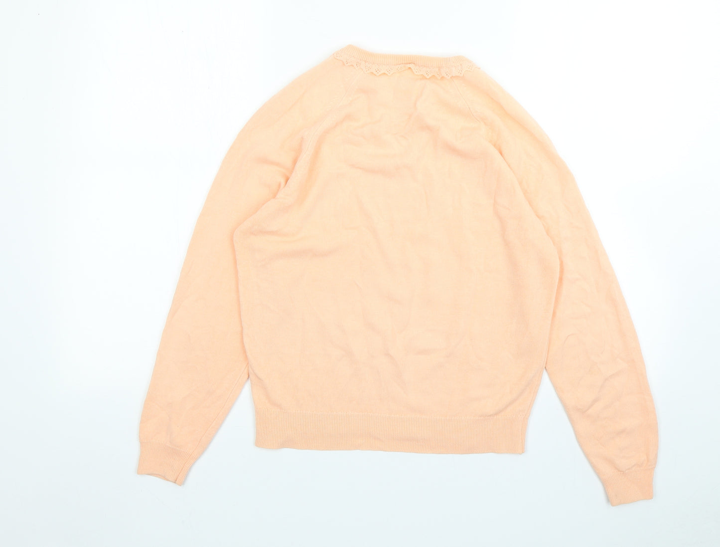 Littlewoods Womens Pink Round Neck  Acrylic Pullover Jumper Size 14