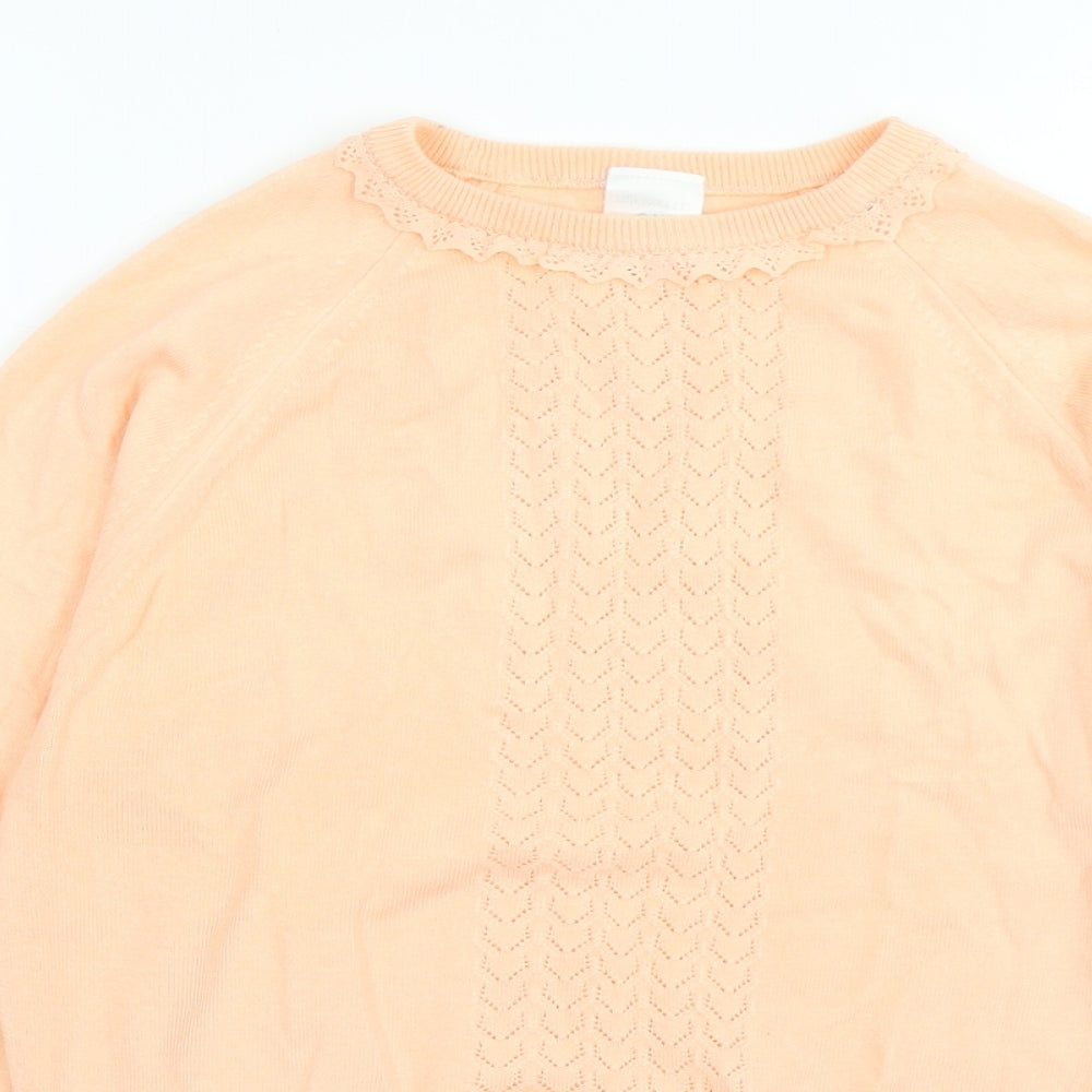 Littlewoods Womens Pink Round Neck  Acrylic Pullover Jumper Size 14