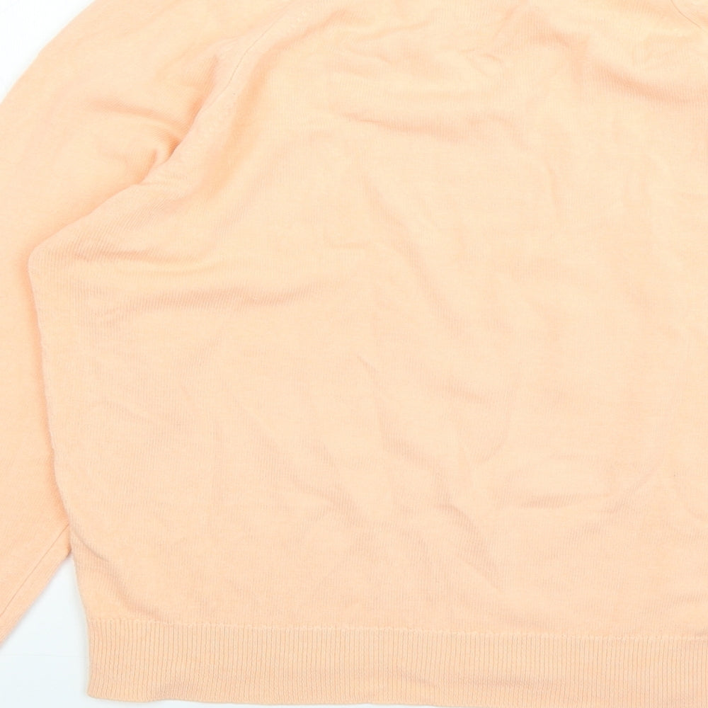 Littlewoods Womens Pink Round Neck  Acrylic Pullover Jumper Size 14