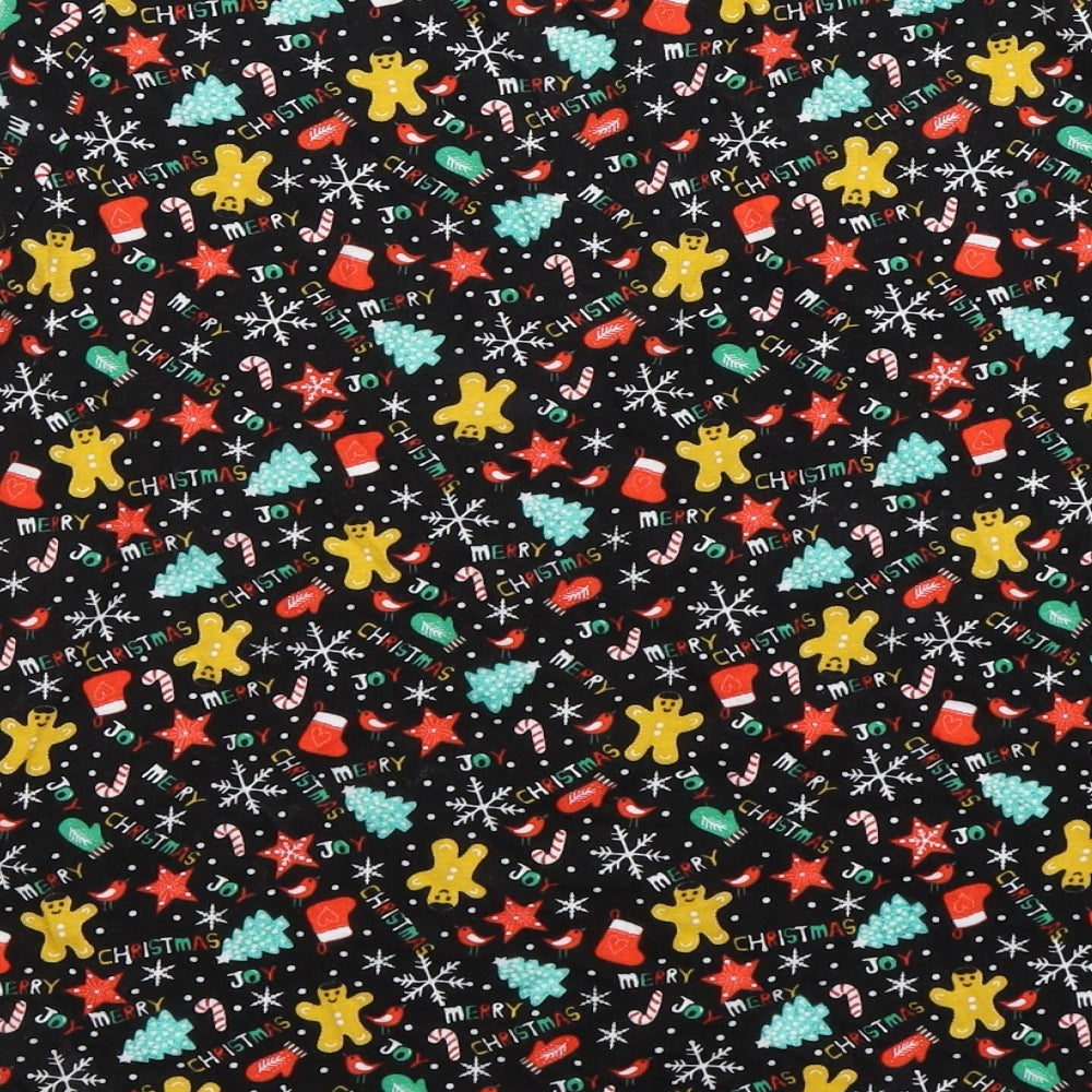 George Womens Multicoloured Polka Dot Cotton Top Pyjama Top Size L   - Christmas