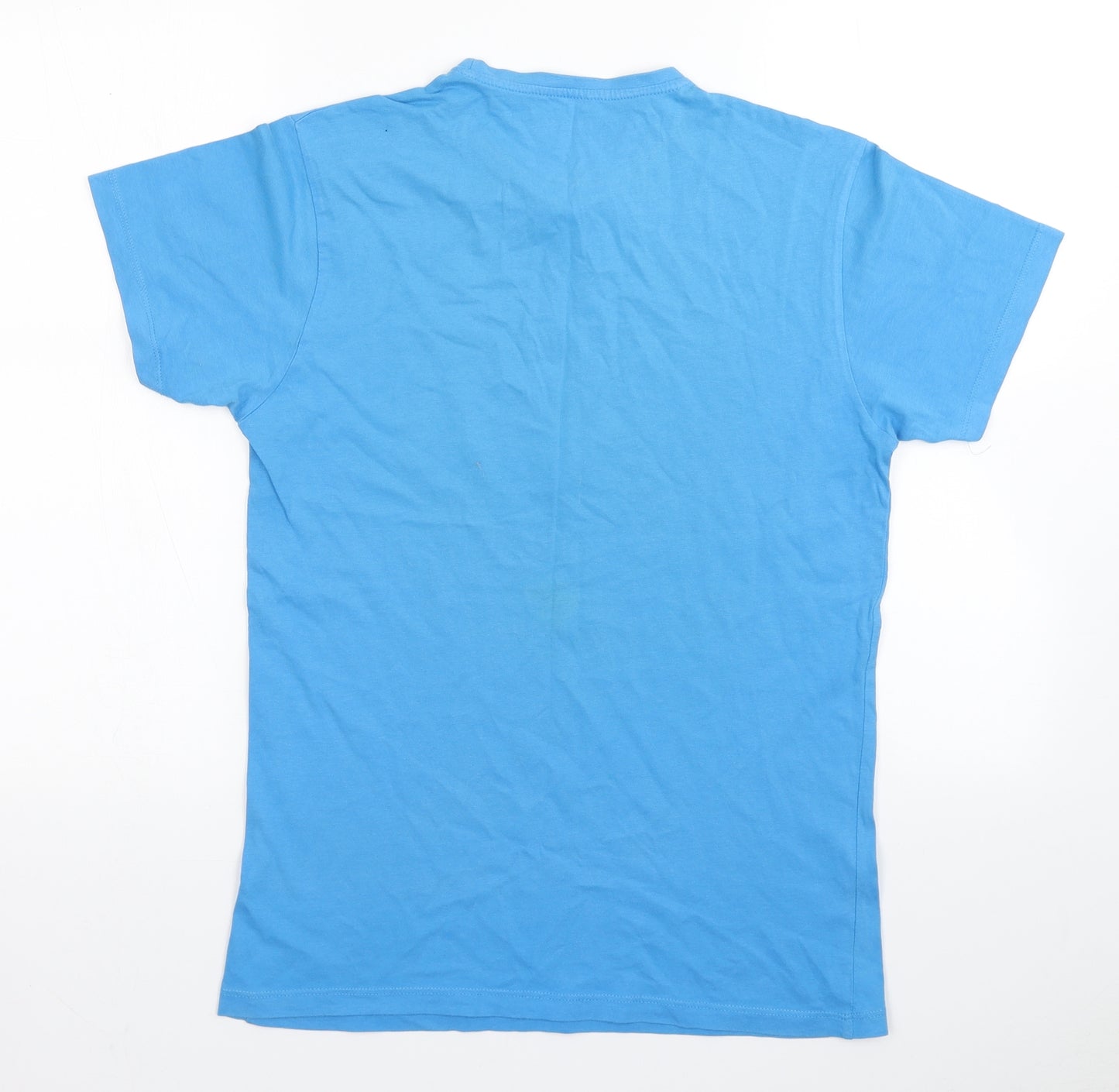 Primark Mens Blue  Cotton  T-Shirt Size S Round Neck