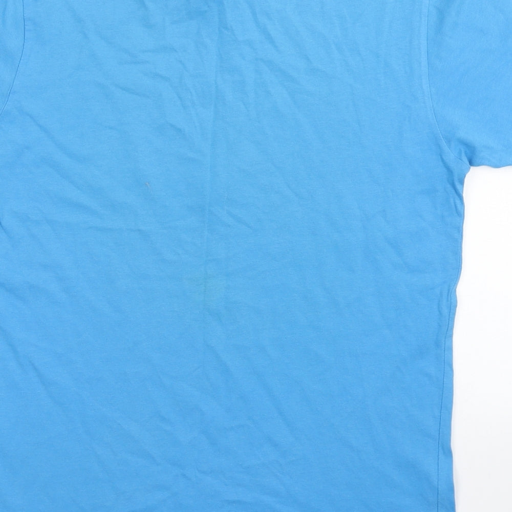 Primark Mens Blue  Cotton  T-Shirt Size S Round Neck