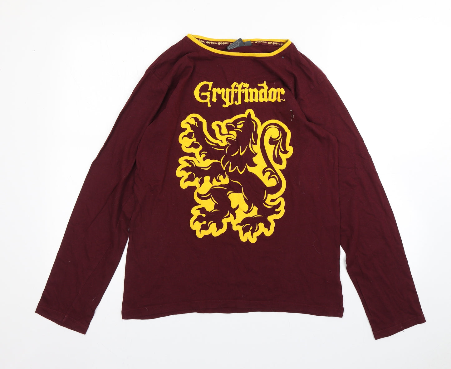 Primark Boys Red  Cotton  Pyjama Top Size 14-15 Years   - Harry Potter