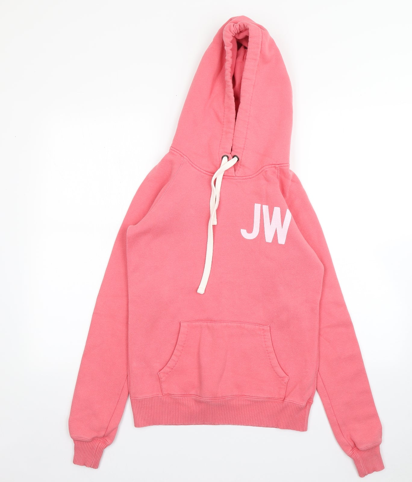 Jack Wills Womens Pink  Cotton Pullover Hoodie Size 8