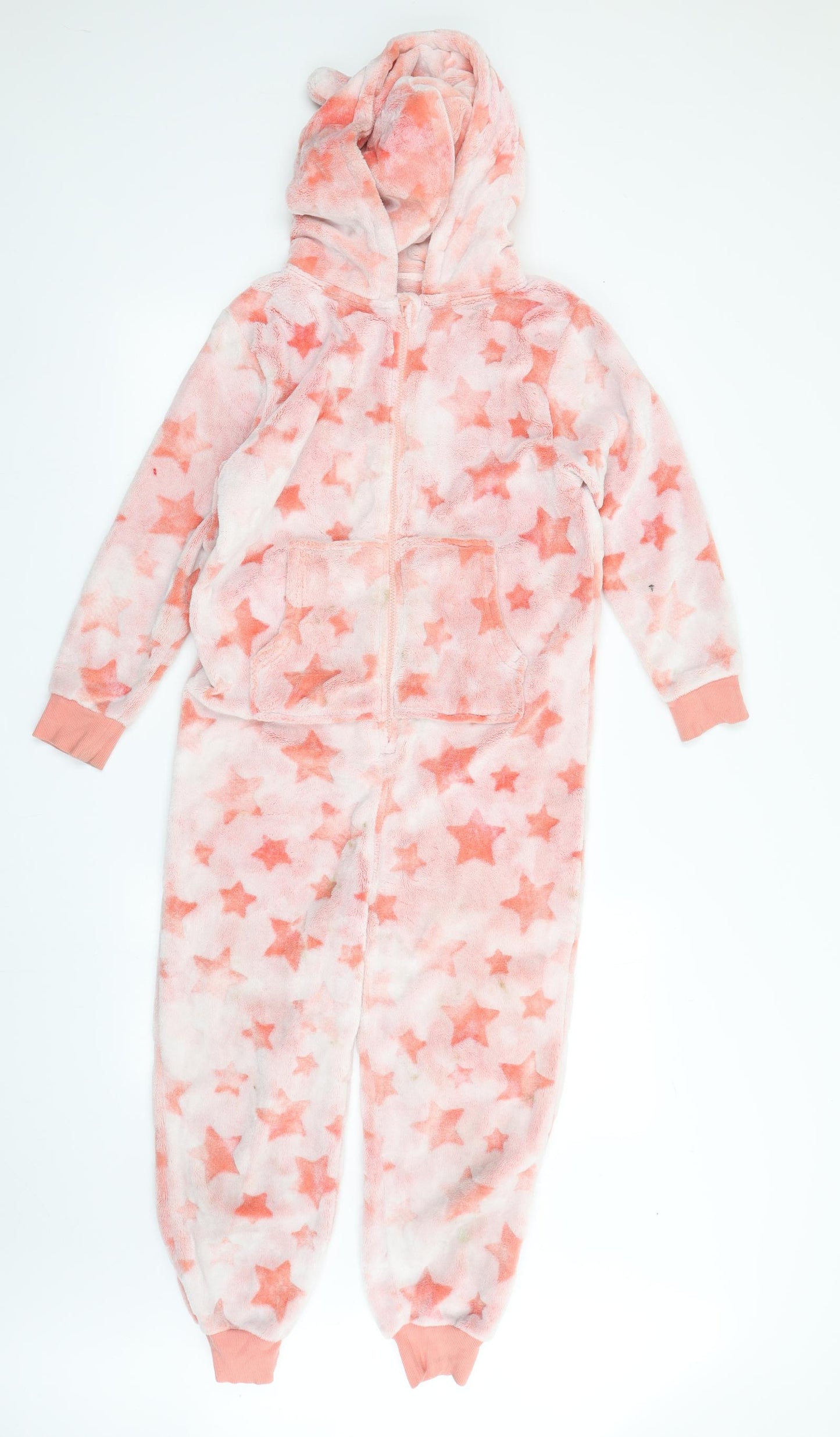 NEXT Girls Pink Spotted Polyester  One Piece Size 10 Years