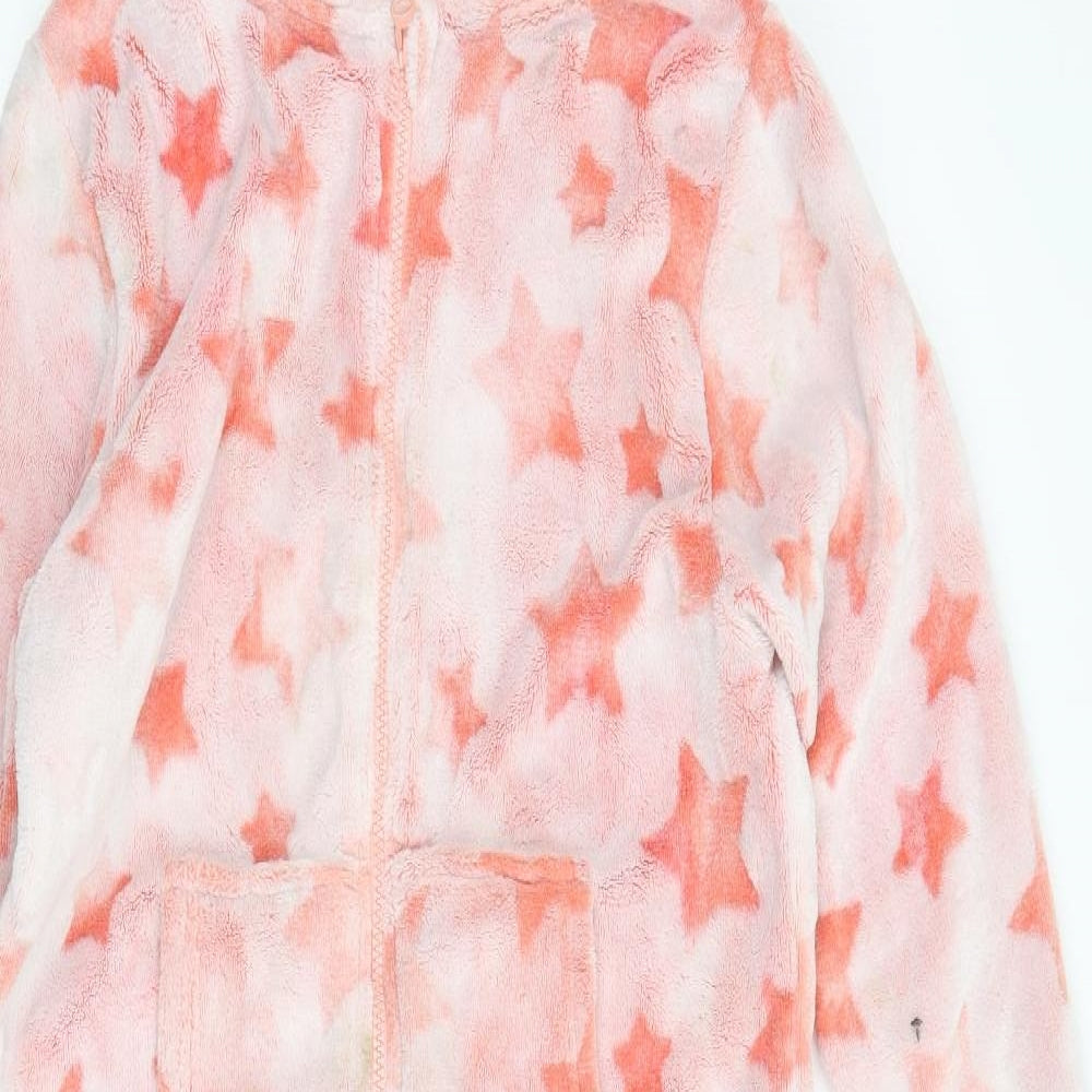 NEXT Girls Pink Spotted Polyester  One Piece Size 10 Years