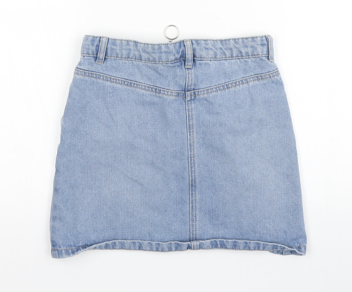 Matalan Girls Blue  Cotton Mini Skirt Size 12 Years  Regular