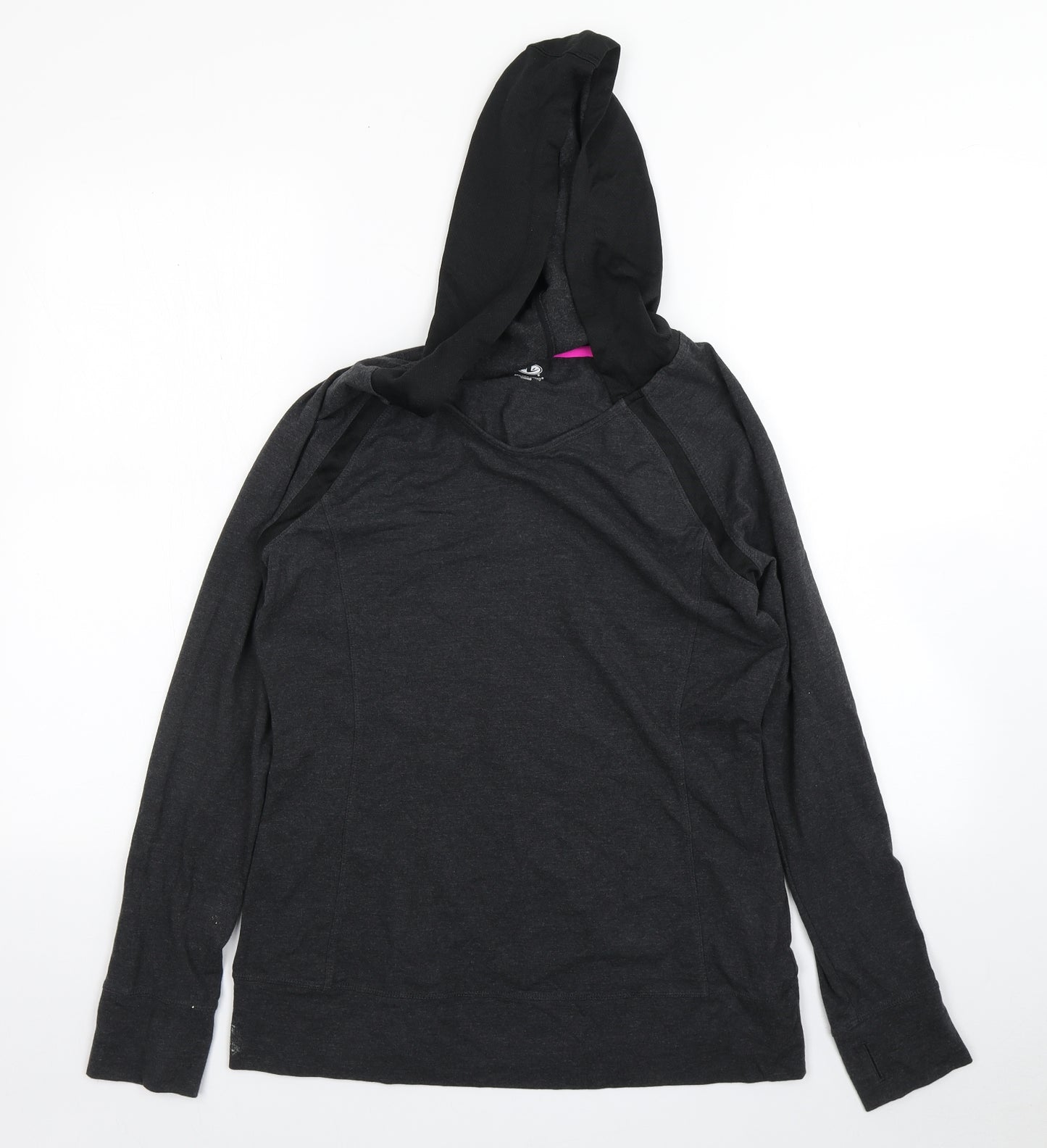 Athletic Works Womens Grey  Cotton Pullover Hoodie Size M